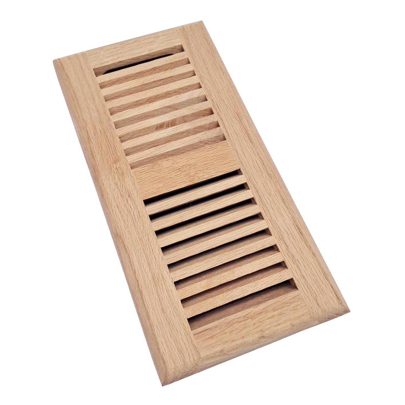 Homewell red oak floor register with damper for precise airflow control