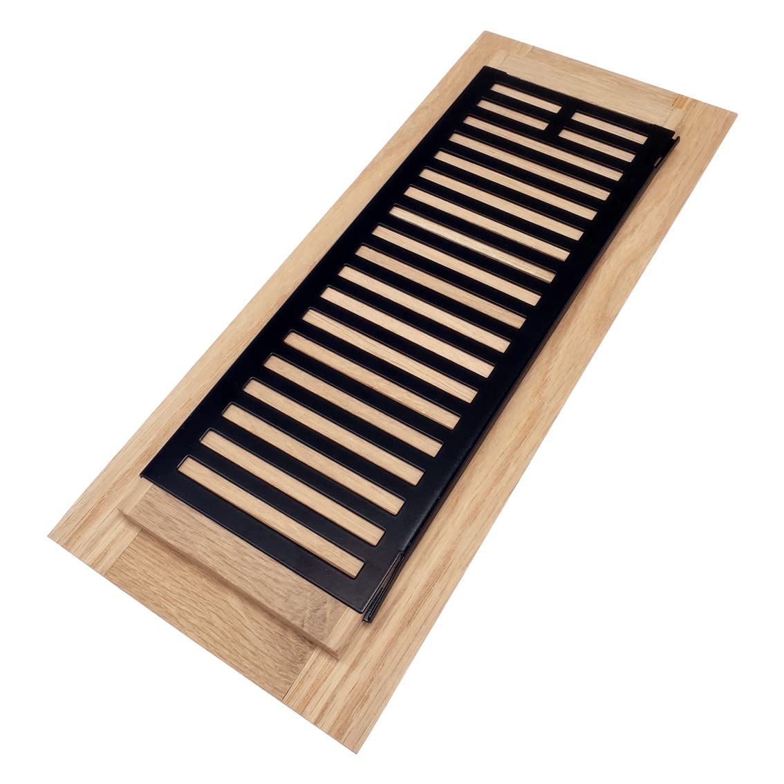 Homewell unfinished white oak register ready to color-match your floor.