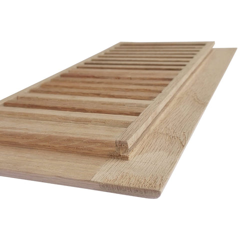 Homewell unfinished wood vent cover ready for your floor-color finish.