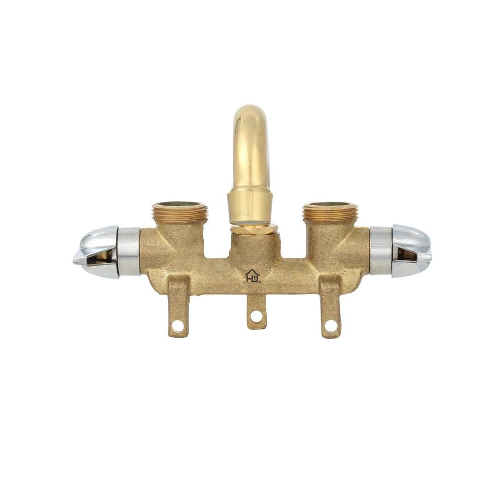 DIY installation guidance for Homewerks laundry faucet showing simple mounting.