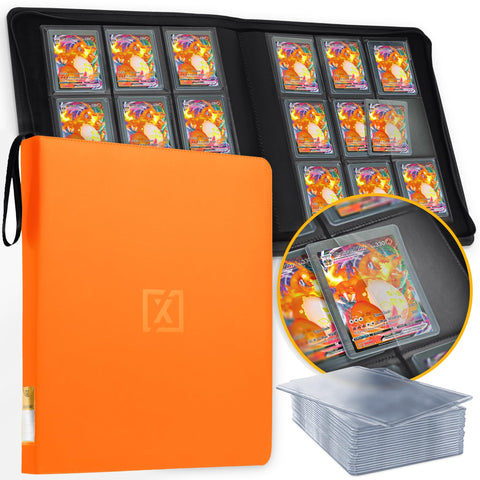 HOMEXPRO X PRO Toploader Binder front view showing 252-card capacity for easy access