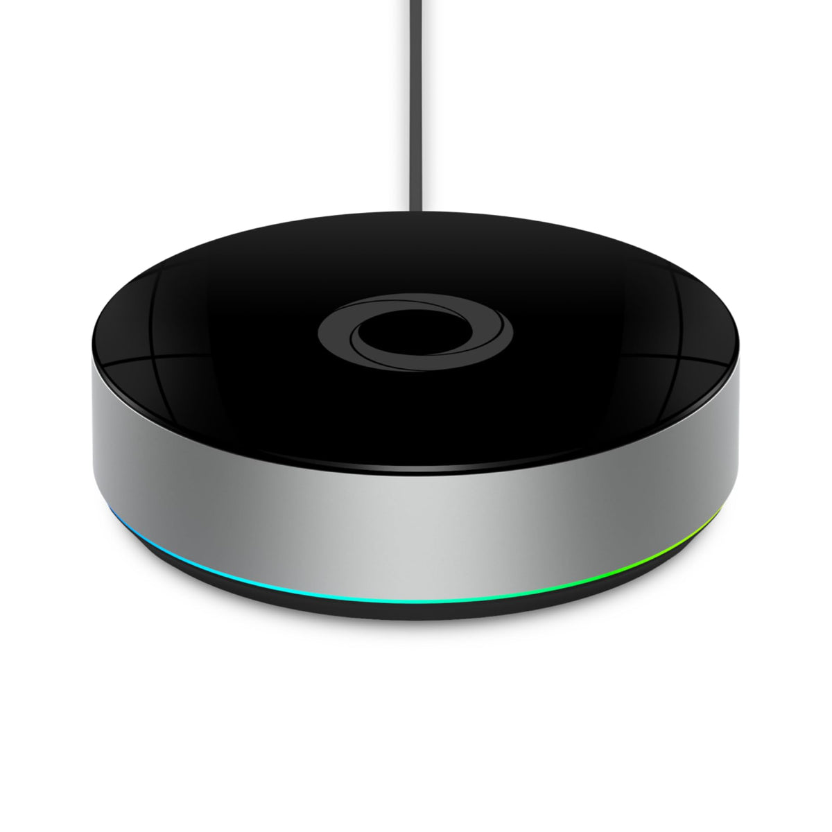 Homey Bridge hub on desk enabling centralized automation