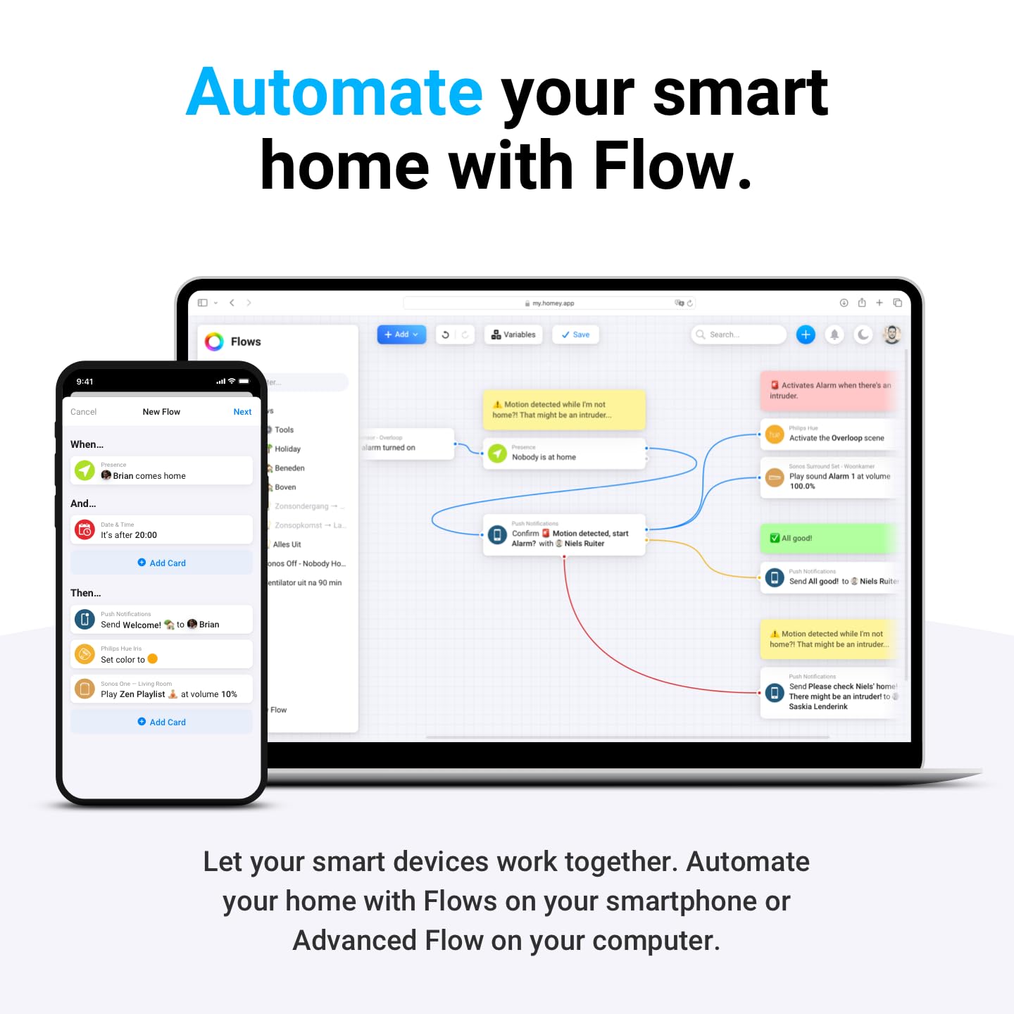 Homey Pro Matter and Thread compatibility view for future-proof smart home