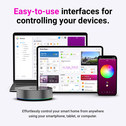 Homey Pro Z-Wave and Zigbee network view enabling seamless cross-brand control