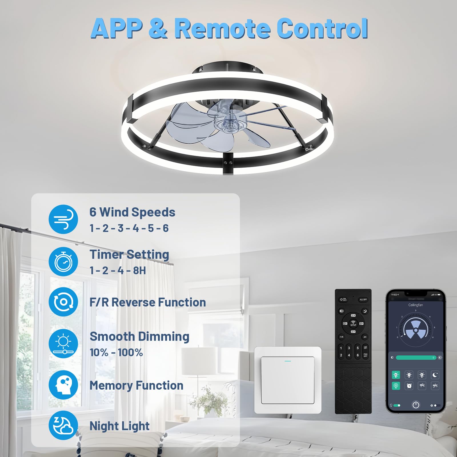 Homiforce fandelier LED light panel for versatile living room lighting