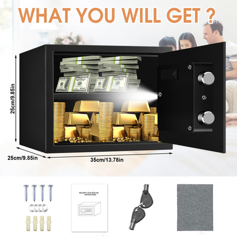 Homirxan safe with digital keypad ready for quick access
