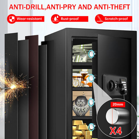 Homirxan anti-theft safe digital keypad enables quick secure access