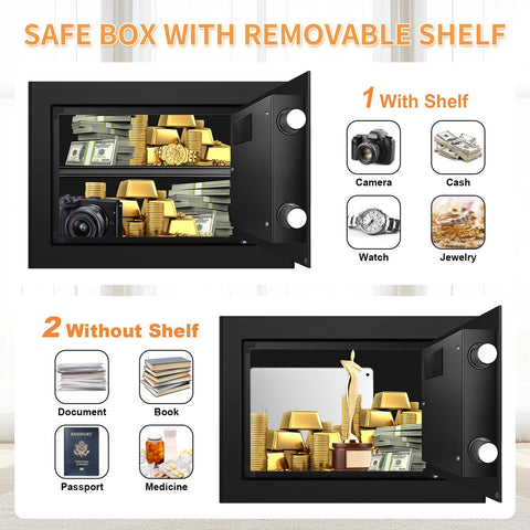 Homirxan fireproof and waterproof design protects contents from exposure