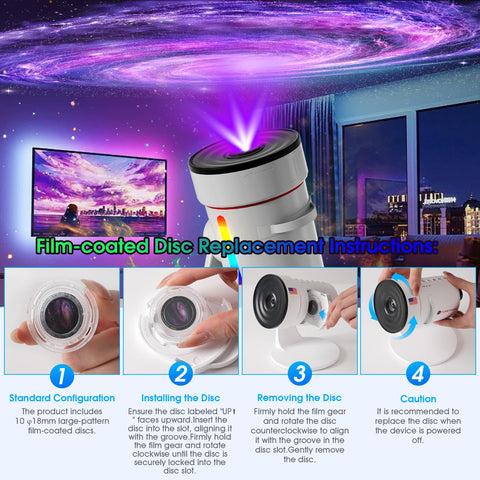 Hommkiety Galaxy Projector timers offer automated sessions with 1/2/4 hour options.