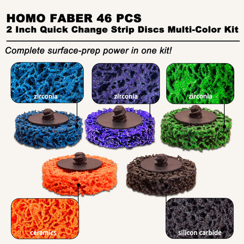 HOMO FABER green zirconia strip disc for all-purpose grinding and finishing.