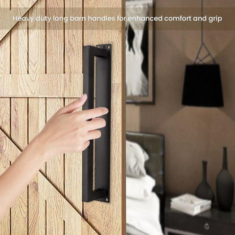Homode matte black finish on carbon steel resists wear and complements rustic interiors.