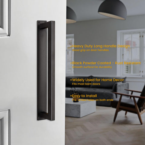 Homode installation-ready handle with pre-drilled holes and screws for easy mounting.