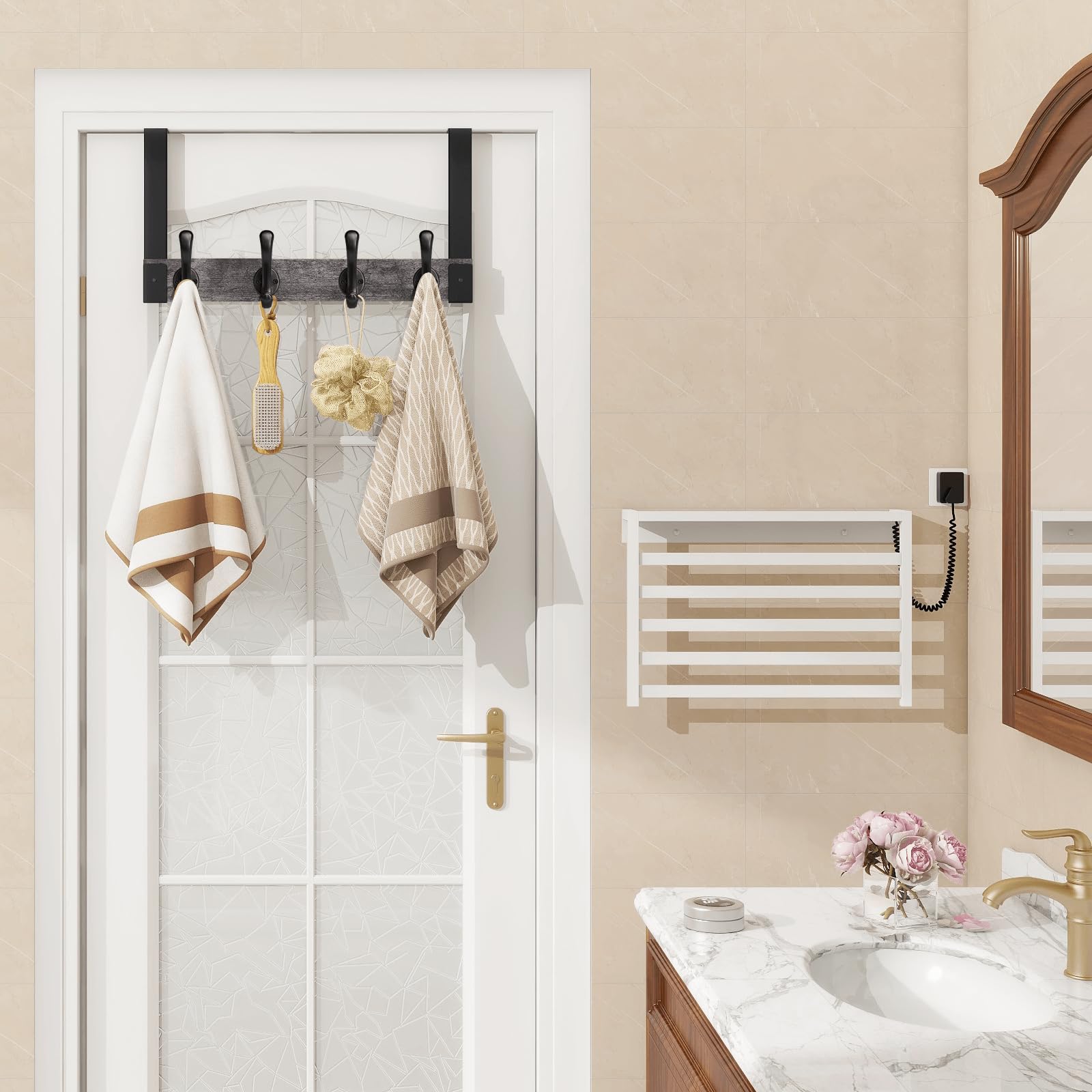 Homode no-drill installation fits doors up to 1.7 inches thick.