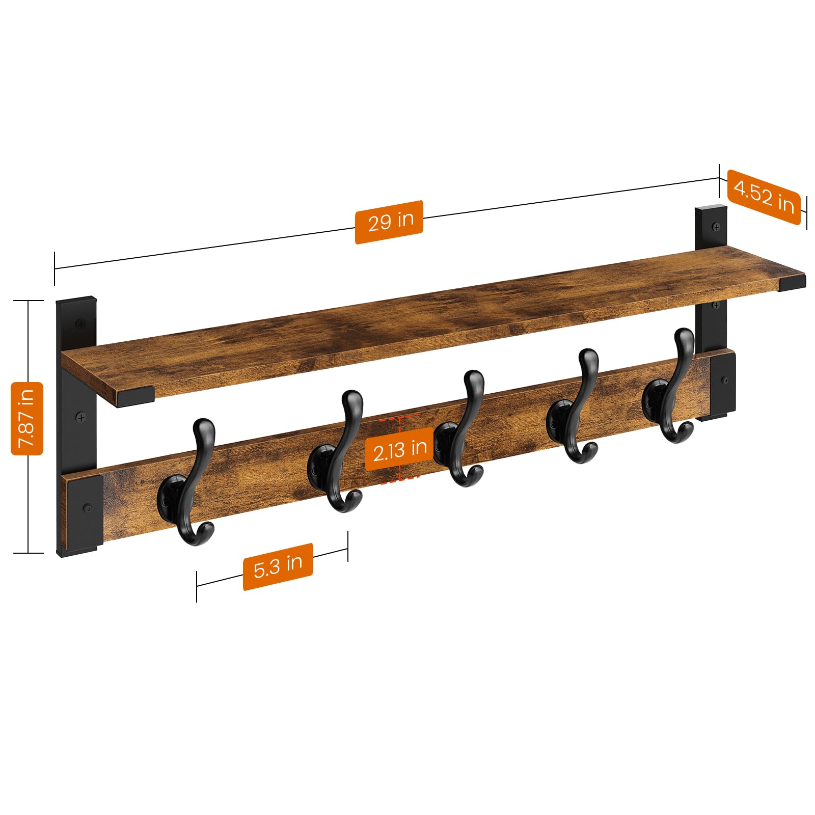Homode coat rack living room decor adds storage without sacrificing style.