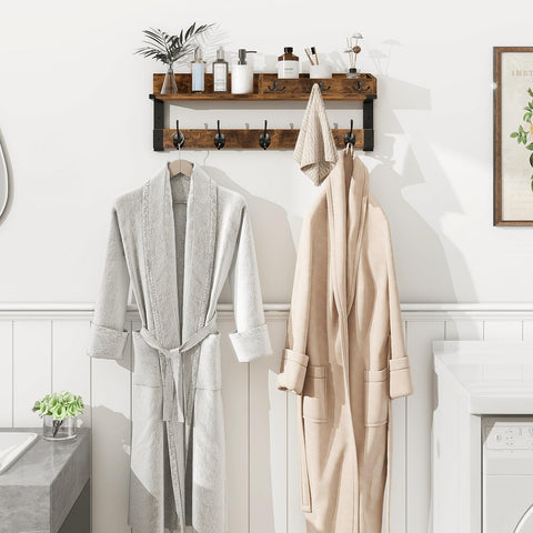 Homode key and mail holder keeps essentials within reach near the door.