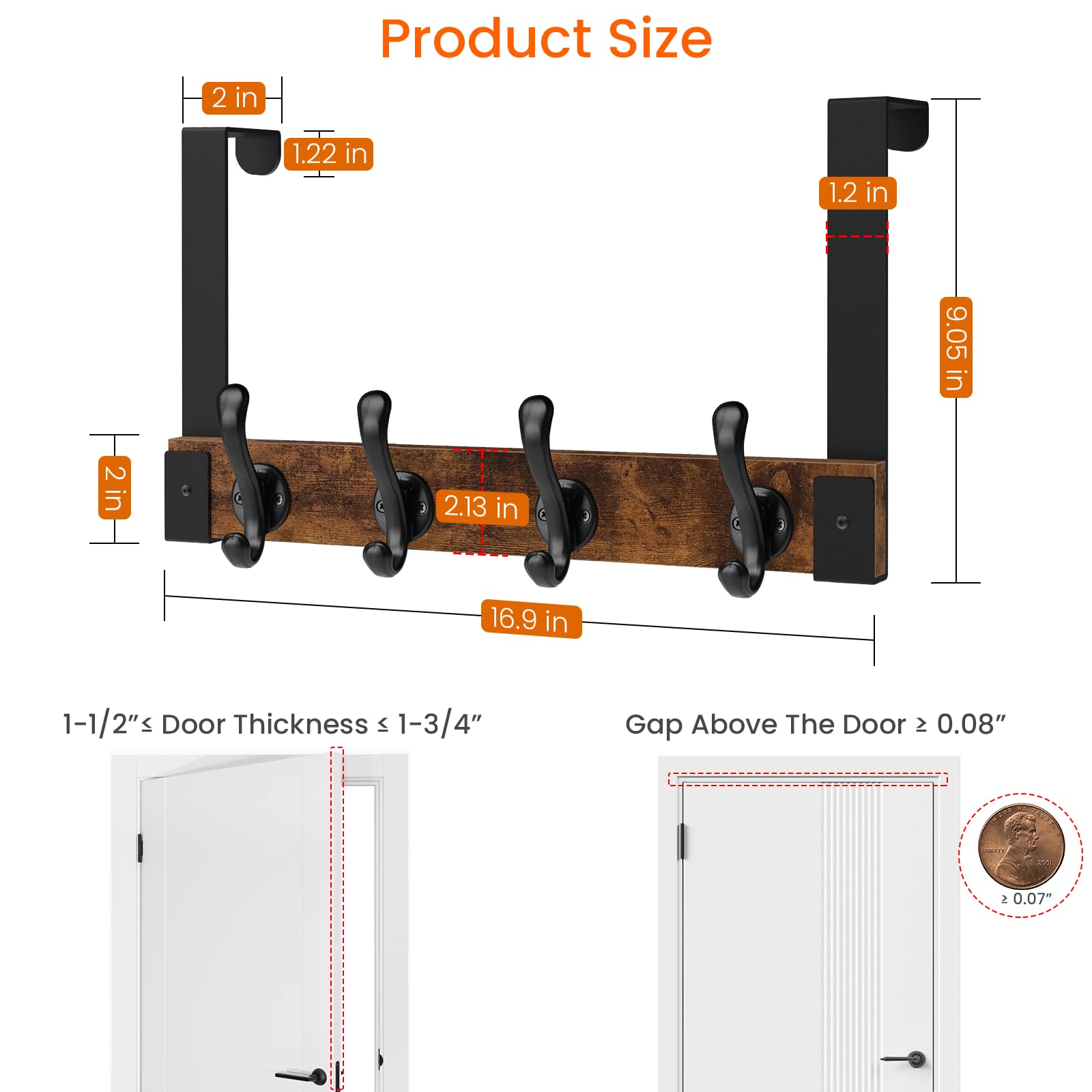 Homode bathroom scene with towel hanging from rustic black hook.