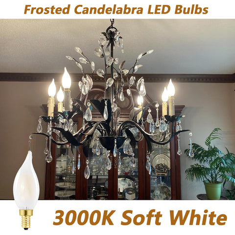 HOMOSUM 6W LED candle bulb saves energy like a 60W incandescent