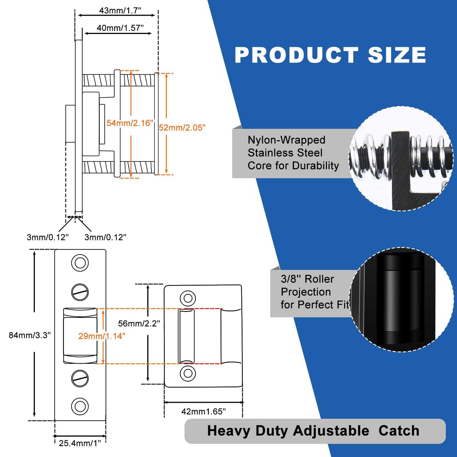 HOMOTEK satin black finish on hardware maintains sleek appearance