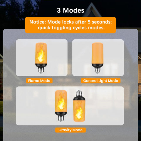Hompavo Gen2 flame bulb not compatible with dimmers, warning text