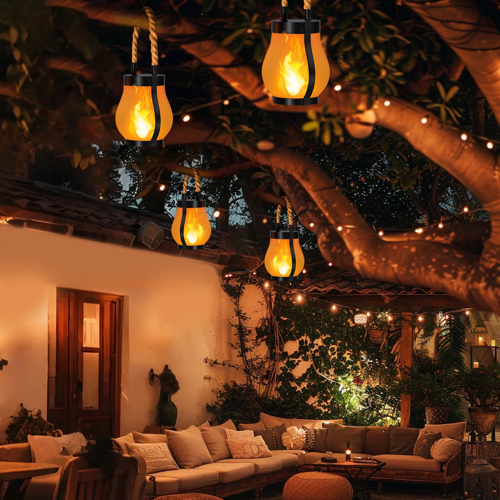 Hompavo Gen2 two-mode flame or steady light for flexible ambience.