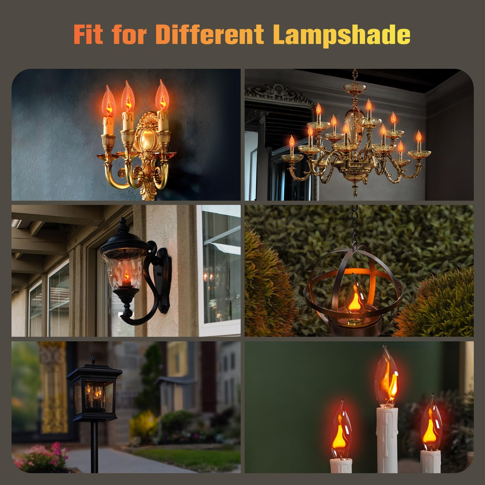 Hompavo flame bulb with Christmas ambiance enhances holiday decor