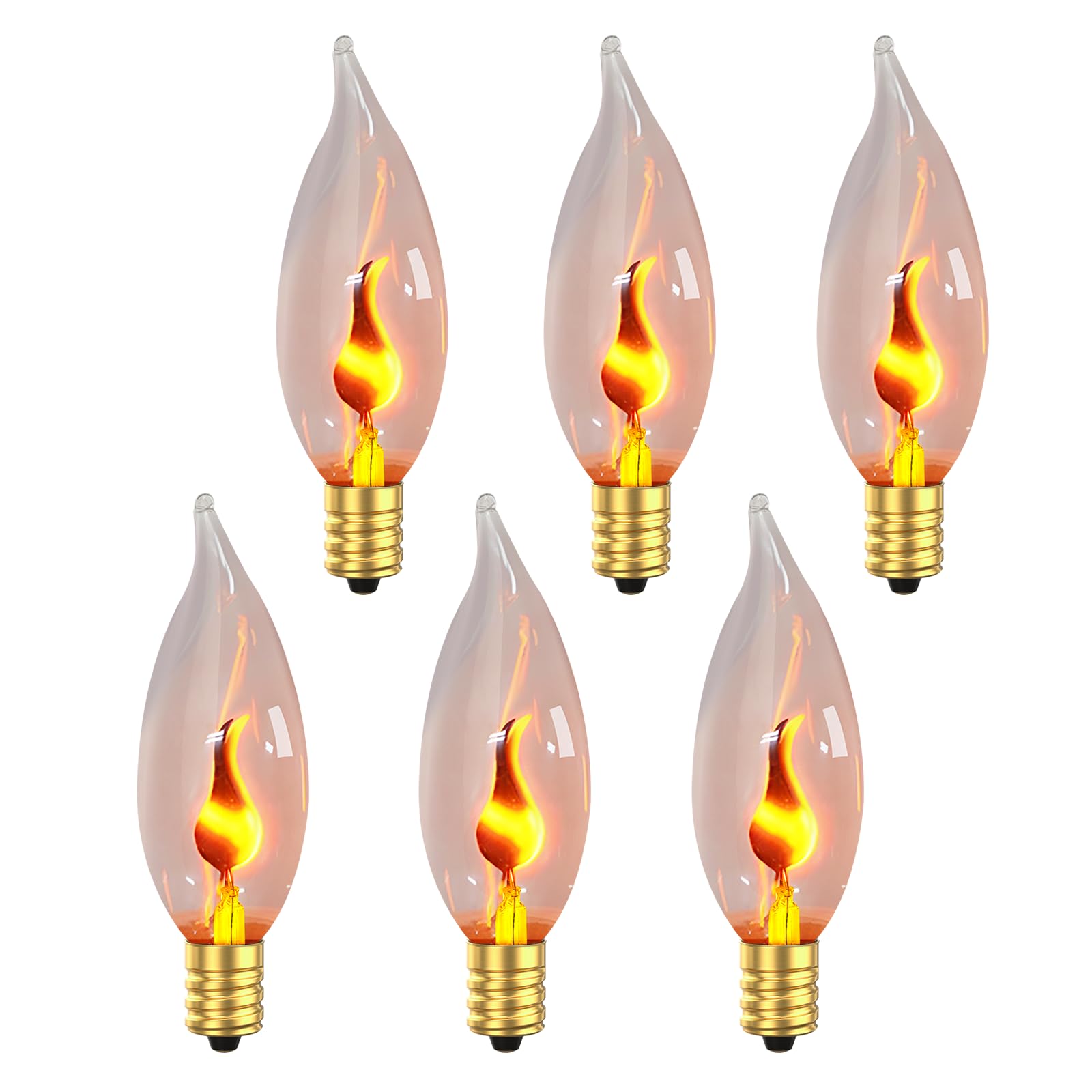 Hompavo flame bulb with dancing flame for cozy living room ambiance