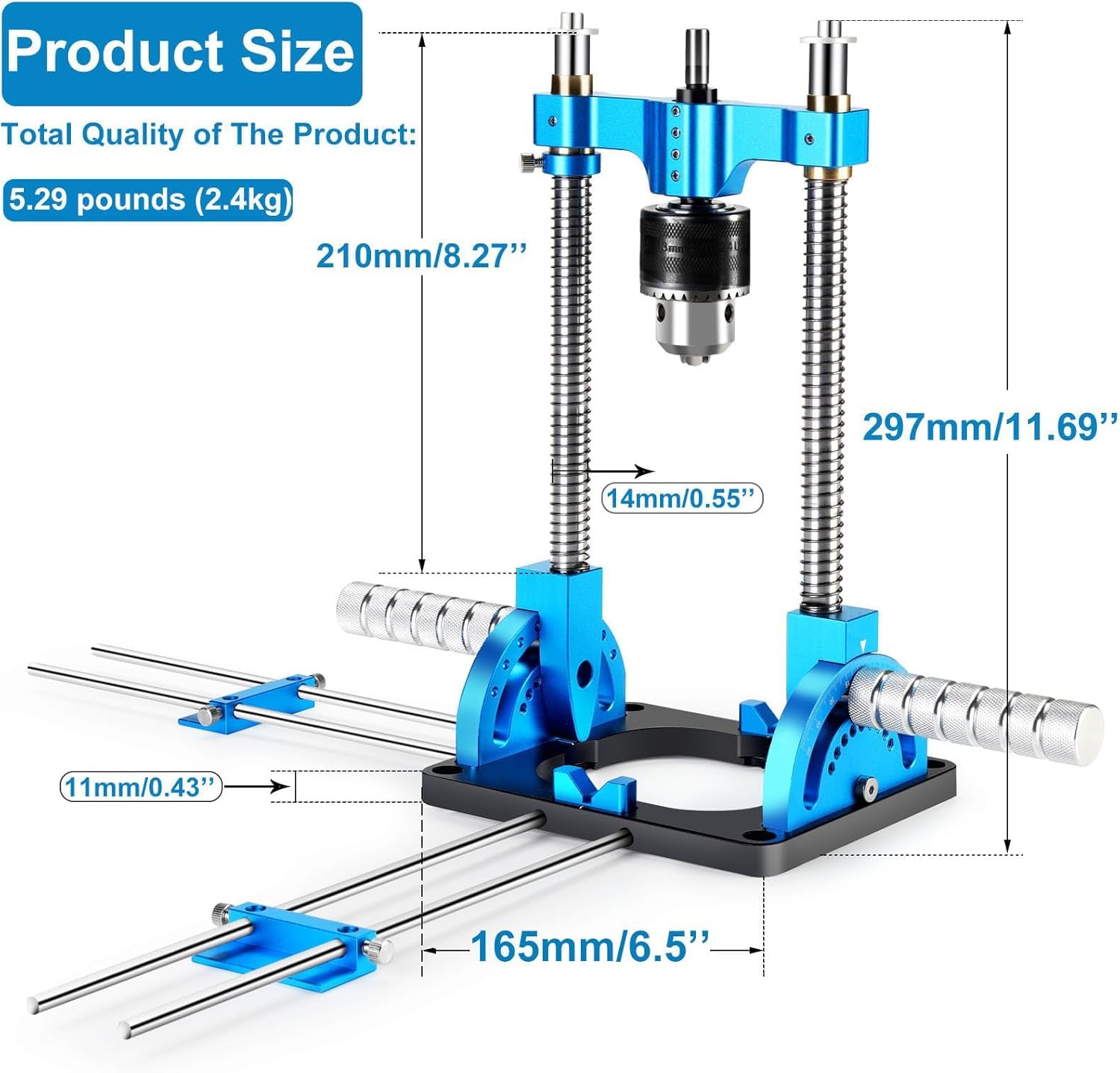 Hompoem easy angle adjustment handle for versatile drilling