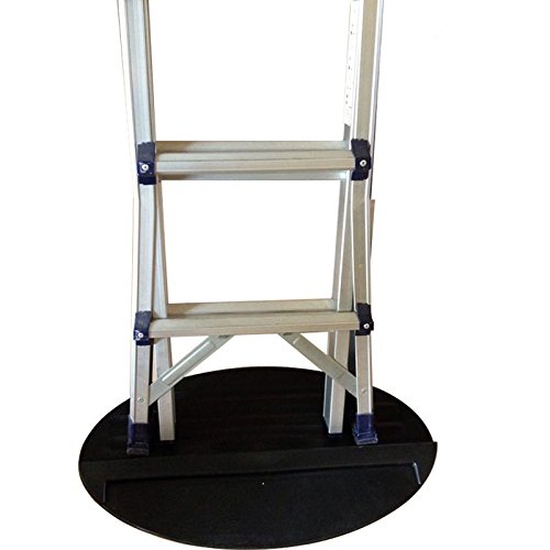 HomDSim extension ladder stop mat on concrete floor prevents slipping.