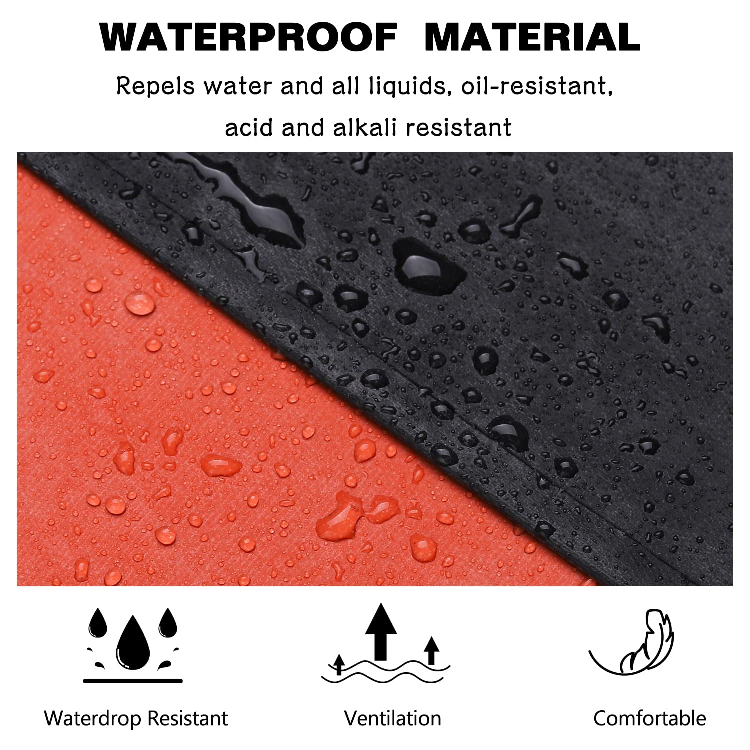 Homsolver chemical-resistant vinyl apron keeps liquids and dyes contained in busy environments.