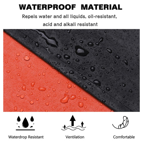 Homsolver chemical-resistant vinyl apron keeps liquids and dyes contained in busy environments.