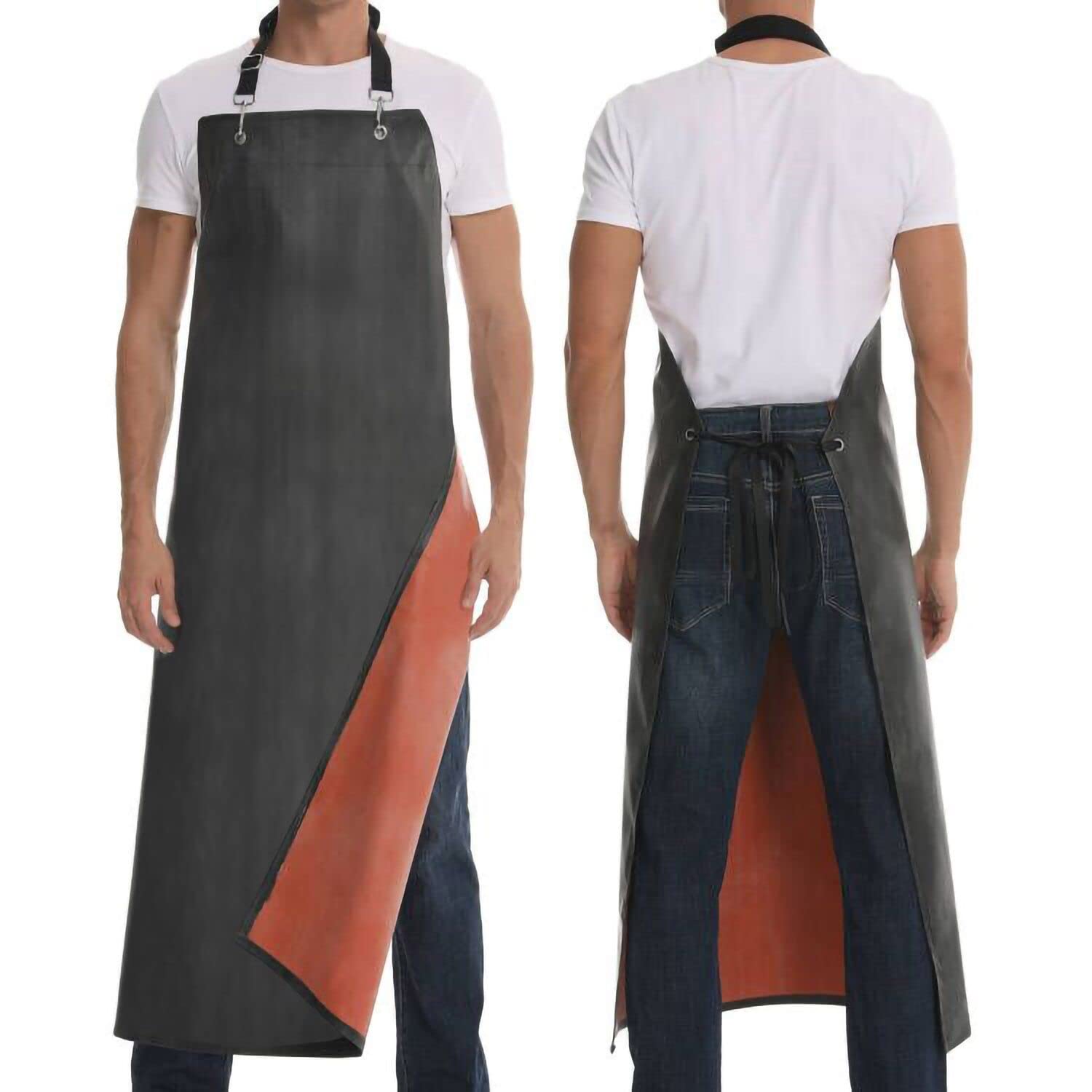 Homsolver long apron for dishwashing provides dry, clean protection during messy cleanup tasks.