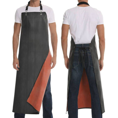 Homsolver long apron for dishwashing provides dry, clean protection during messy cleanup tasks.