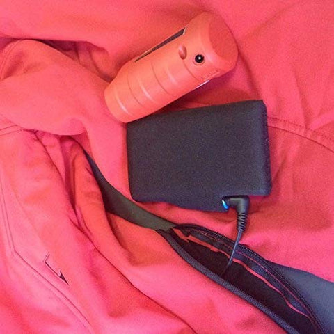 All-day warmth on low setting with HomWanna 12V battery