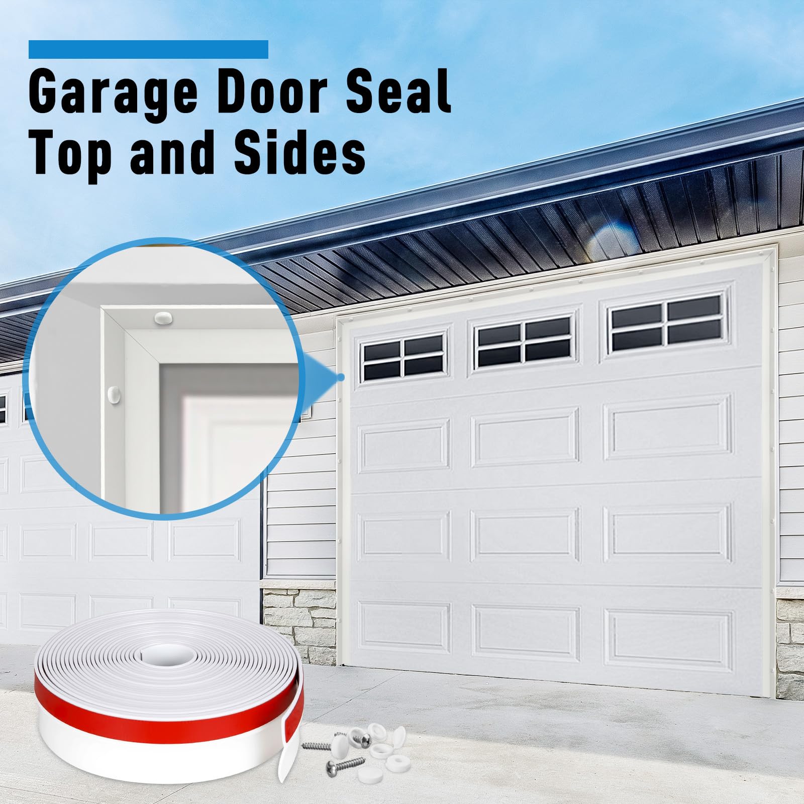 HOMWMPA weatherproofing helps maintain comfortable garage temperatures year-round.
