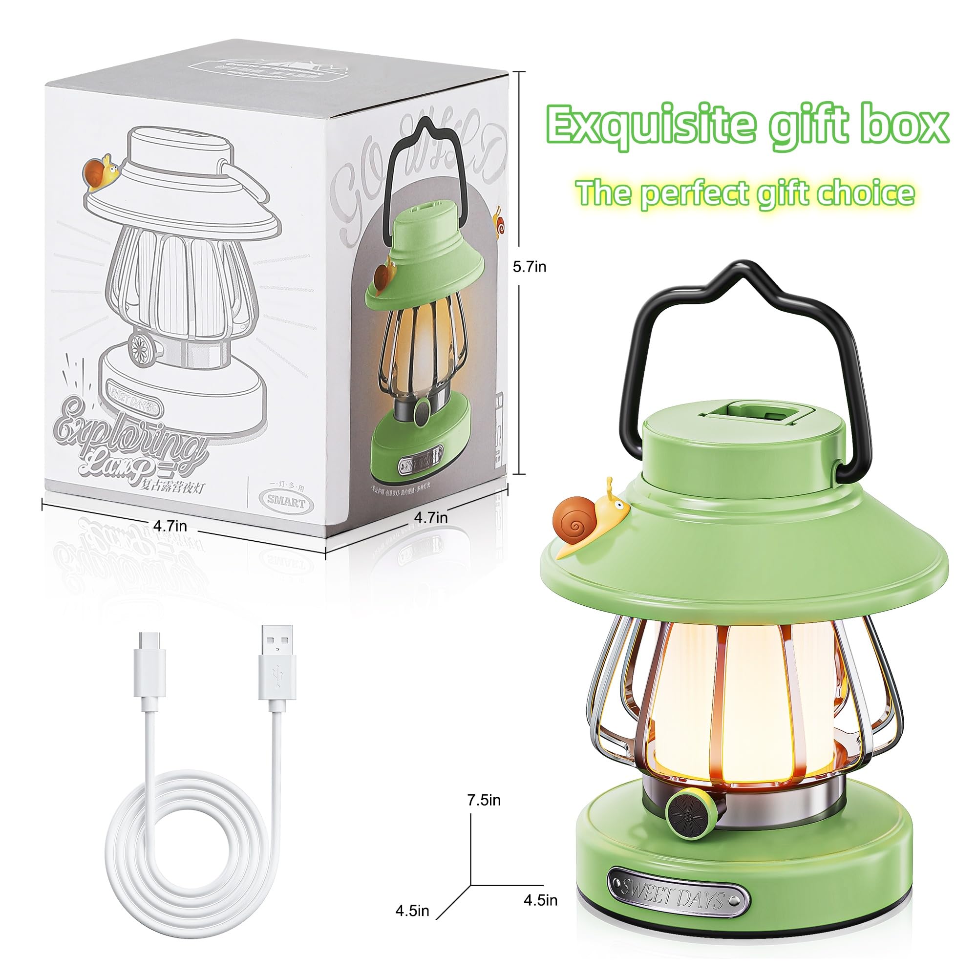 HOMY New Gear snail lamp stays cool to touch for safety
