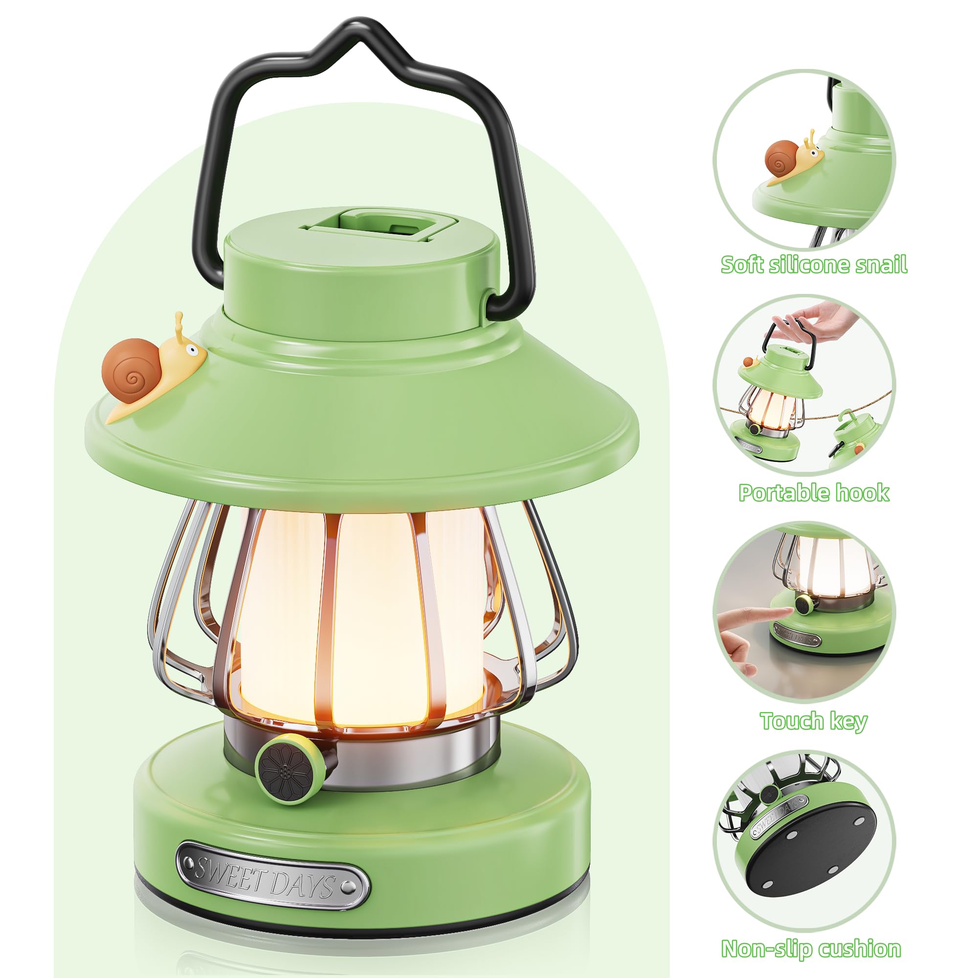 HOMY New Gear snail lamp with three colors for versatile lighting