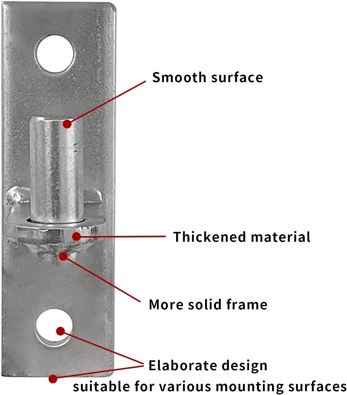 Homydom fence gate hinges ideal for flat wood posts