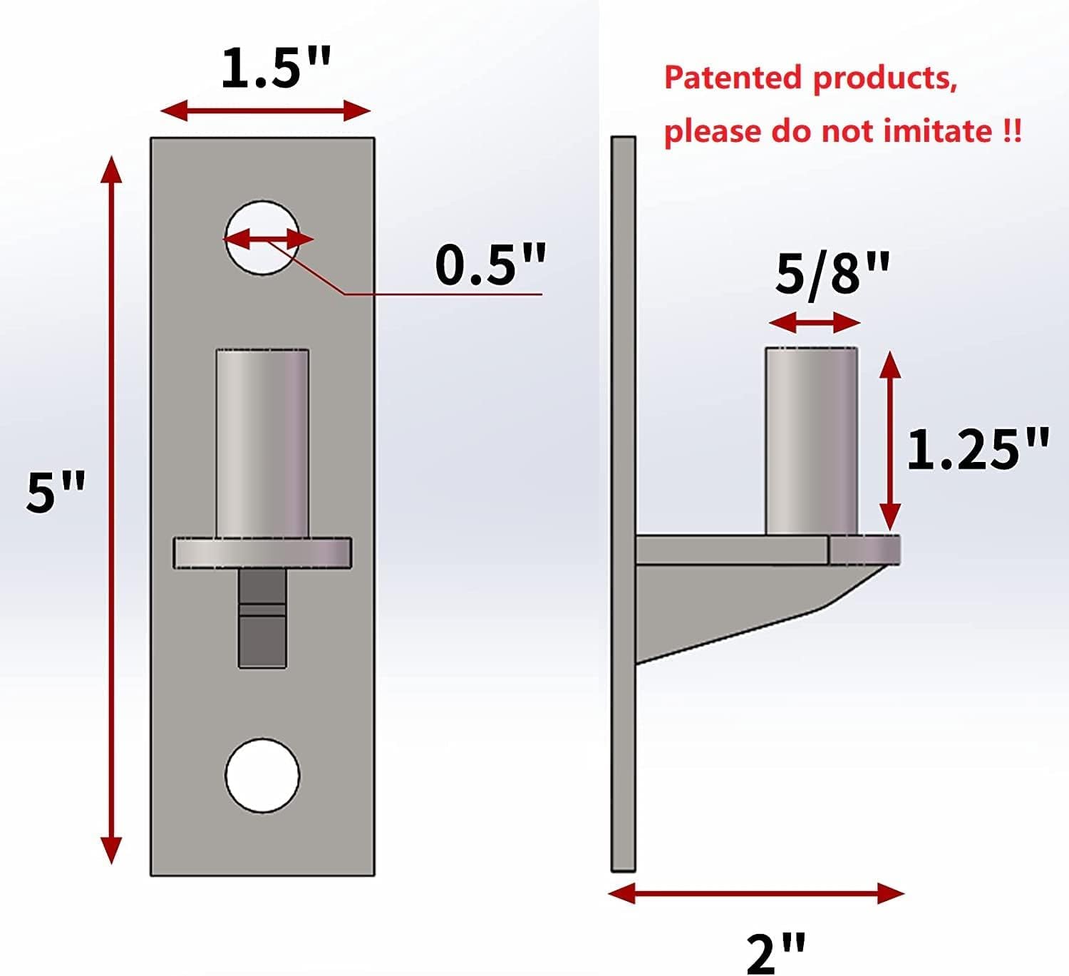 Homydom heavy duty wall plate hinges built for sheds and fences