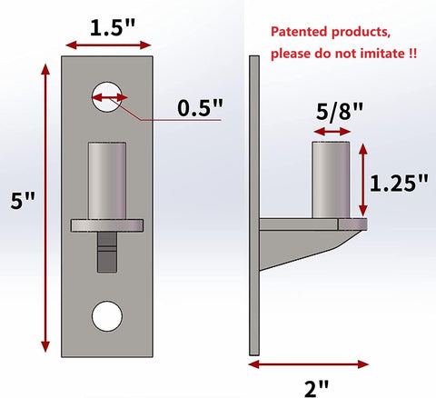 Homydom heavy duty wall plate hinges built for sheds and fences
