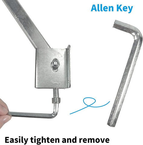 Homydom hex threaded rod being tightened with Allen key for secure mounting.