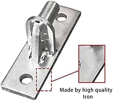 Homydom outdoor chain link gate hinges for flat surface mounting