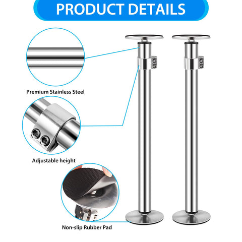 Homydom undermount sink brackets two adjustable rods enable precise alignment.