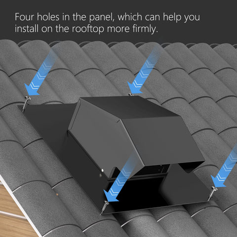 Connection of Hon&Guan 6 inch duct to vent for efficient setup.