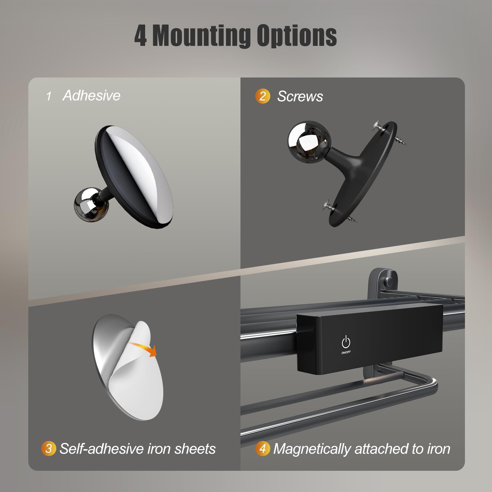 Honalia wall light with touch control and memory for personalized bedside lighting