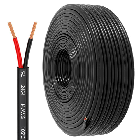 HONENCN 14 AWG 2-conductor wire with CCA core for flexible low-voltage power.
