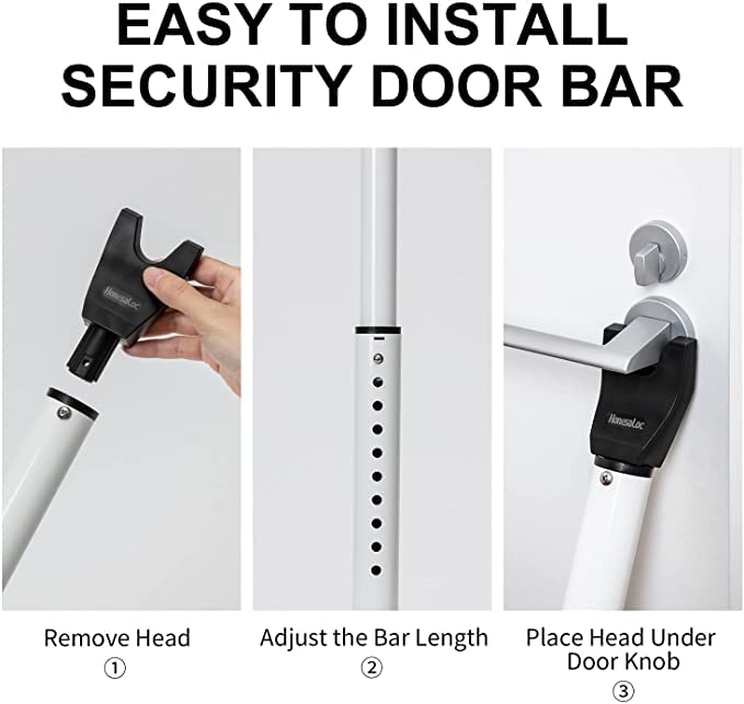 Travel-friendly security bar by HonesaLoc, compact for hotels and dorms