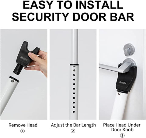 Travel-friendly security bar by HonesaLoc, compact for hotels and dorms