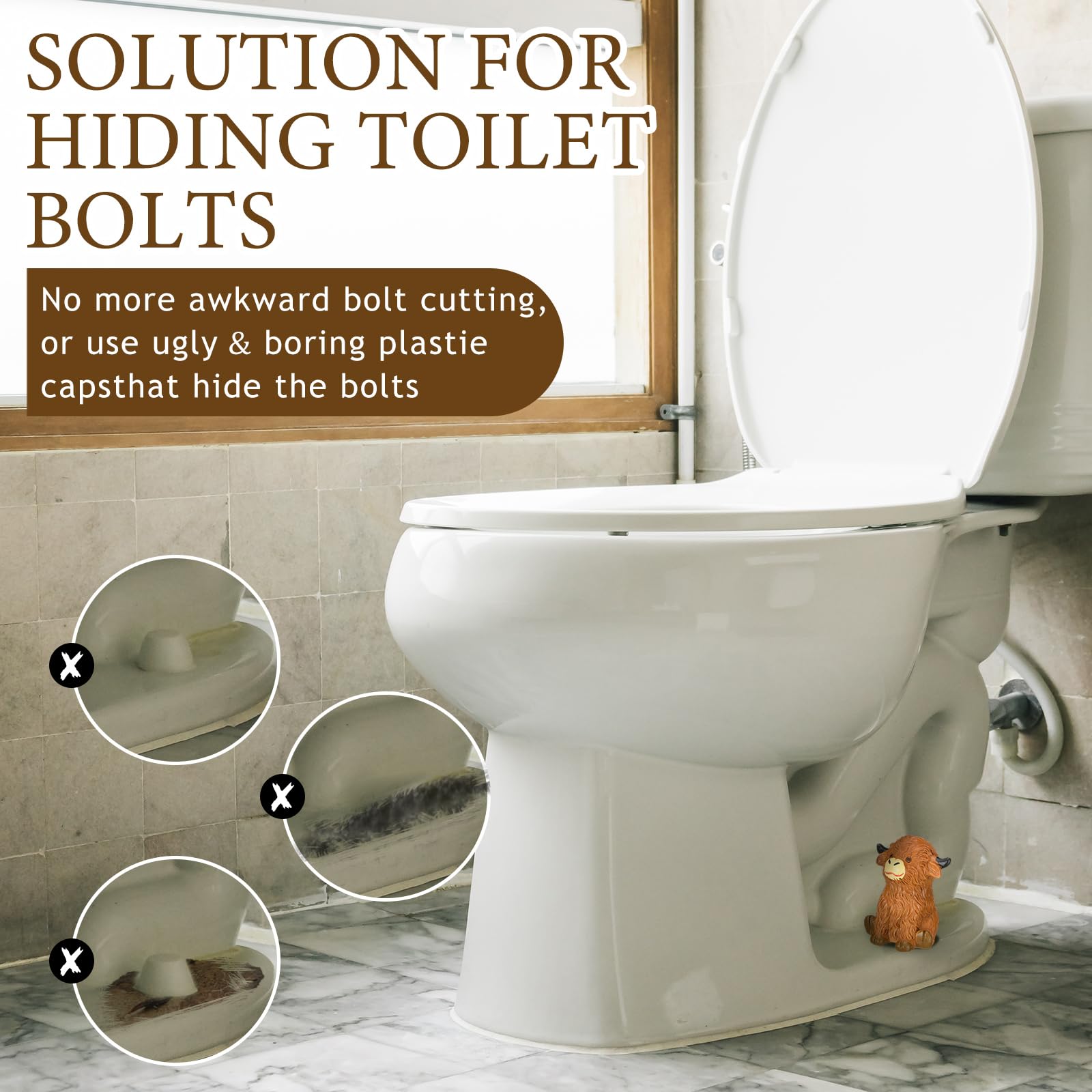 Ceramic material resists moisture to maintain finish in daily use.