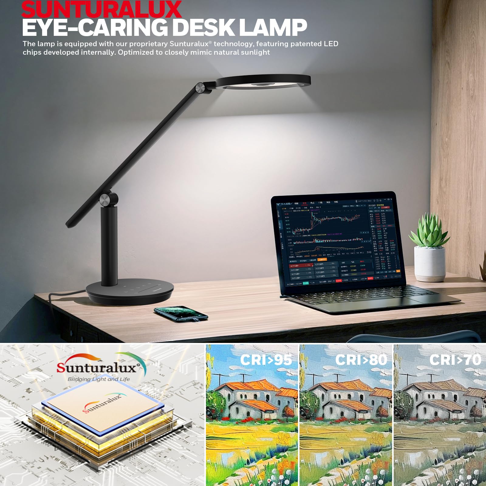 Honeywell H6 Sunturalux circular diffuser provides even, glare-free illumination