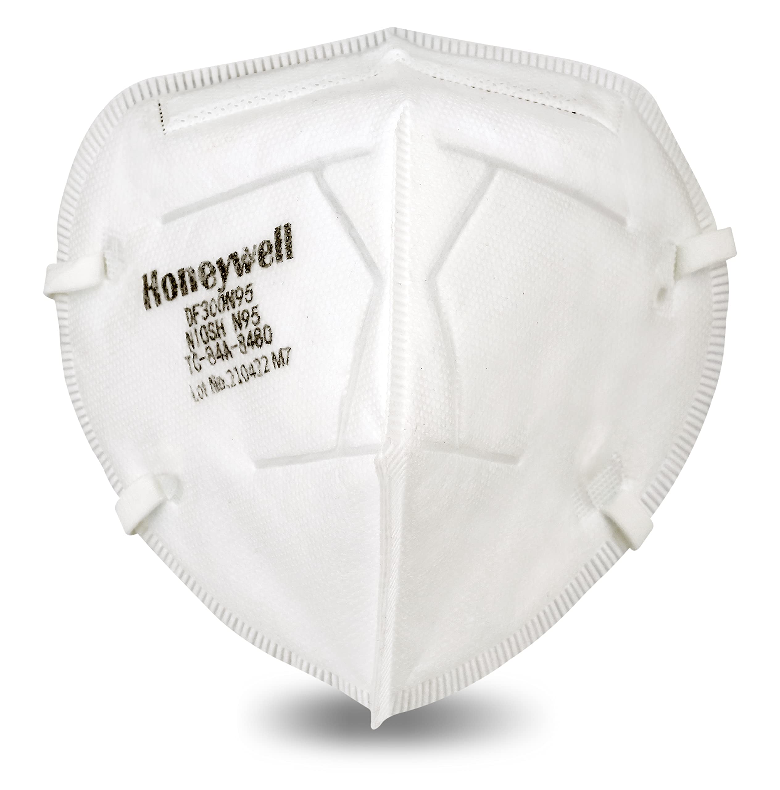 Honeywell DF300 H910P N95 flatfold respirator in box 50 for reliable particulate protection.